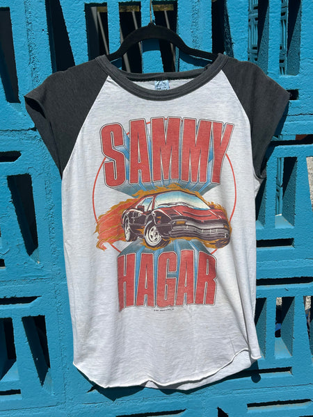 Vintage 1984 Sammy Hagar I Can’t Drive 55 Raglan Muscle Tank T Shirt Large