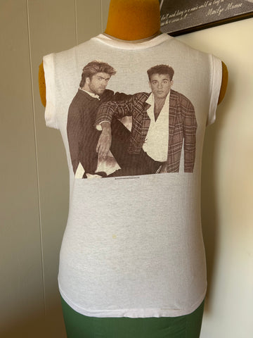 Vintage George Michael Wham! America 1985 Tour Muscle Tank Small