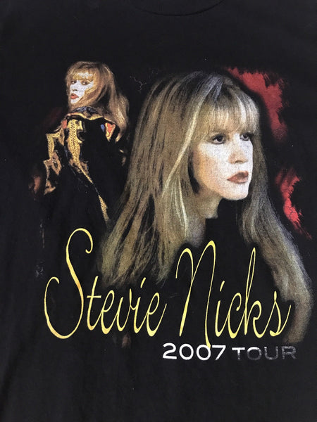 Y2K Stevie Nicks with Chris Isaack 2007 Crystal Visions Bootleg Parking Lot Tour Shirt size Medium