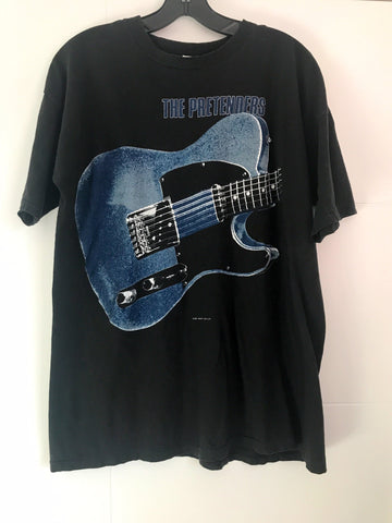 The Pretenders Vintage 1987 World Tour Shirt feat. Fender Telecaster size XL