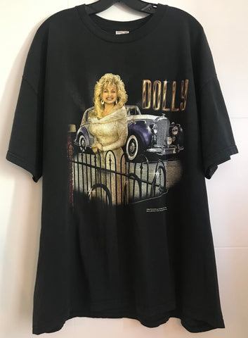 Vintage Dolly Parton official Dollywood 1998 T shirt size XXL featuring Rolls Royce