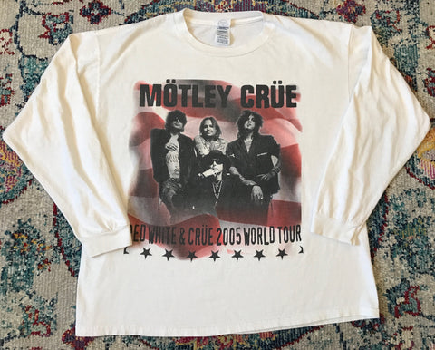 Motley Crue 2005 Red, White, and Crue Tour Long Sleeve Shirt XL