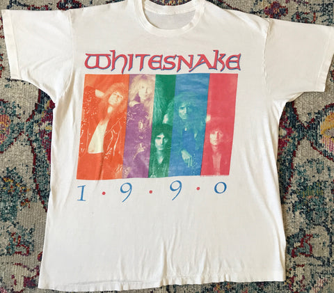 Vintage Whitesnake 1990 Slip of The Tongue Tour T Shirt XXL