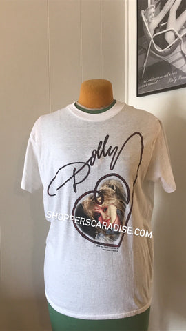 Vintage Dolly Parton Tour ‘89 White Limozeen 1989 Tour Brockum T-Shirt M/L