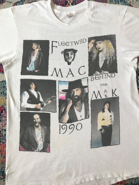 Vintage Fleetwood Mac 1990 Behind the Mask Tour Shirt size Medium