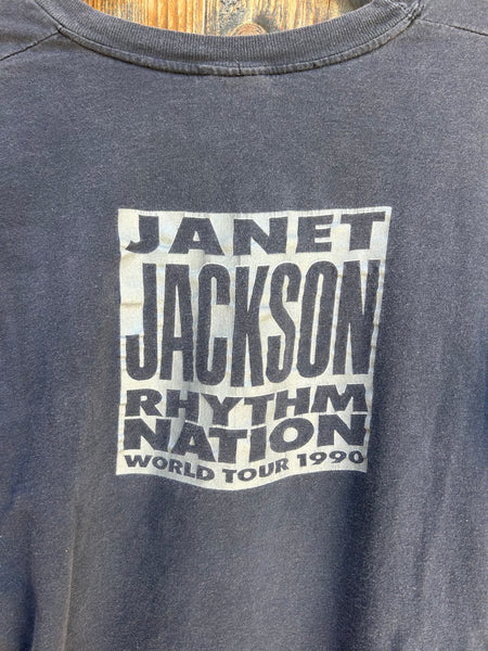 Vintage 1990 Janet Jackson Rhythm Nation T-Shirt M/L