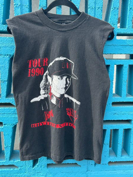 Vintage 1990 Janet Jackson Rhythm Nation Parking Lot Bootleg T Shirt Tank Medium