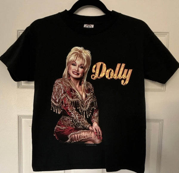 Rare Vintage Y2K 2005 Dolly Parton Dollywood Babydoll Tee T Shirt Small
