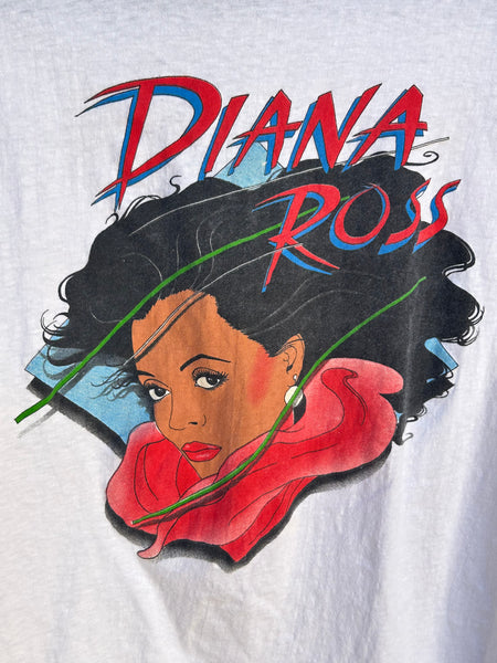 Vintage 1983 Diana Ross For One And For All Tour 80s Muscle Tank T Shirt Medium
