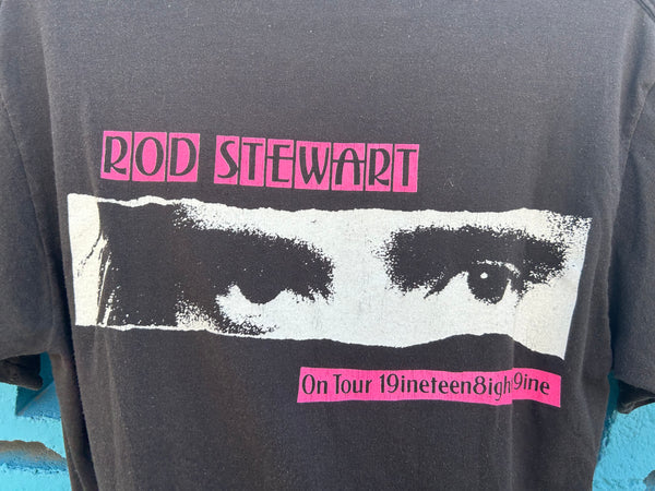 Vintage 1989 Rod Stewart Out of Order Tour T Shirt Large