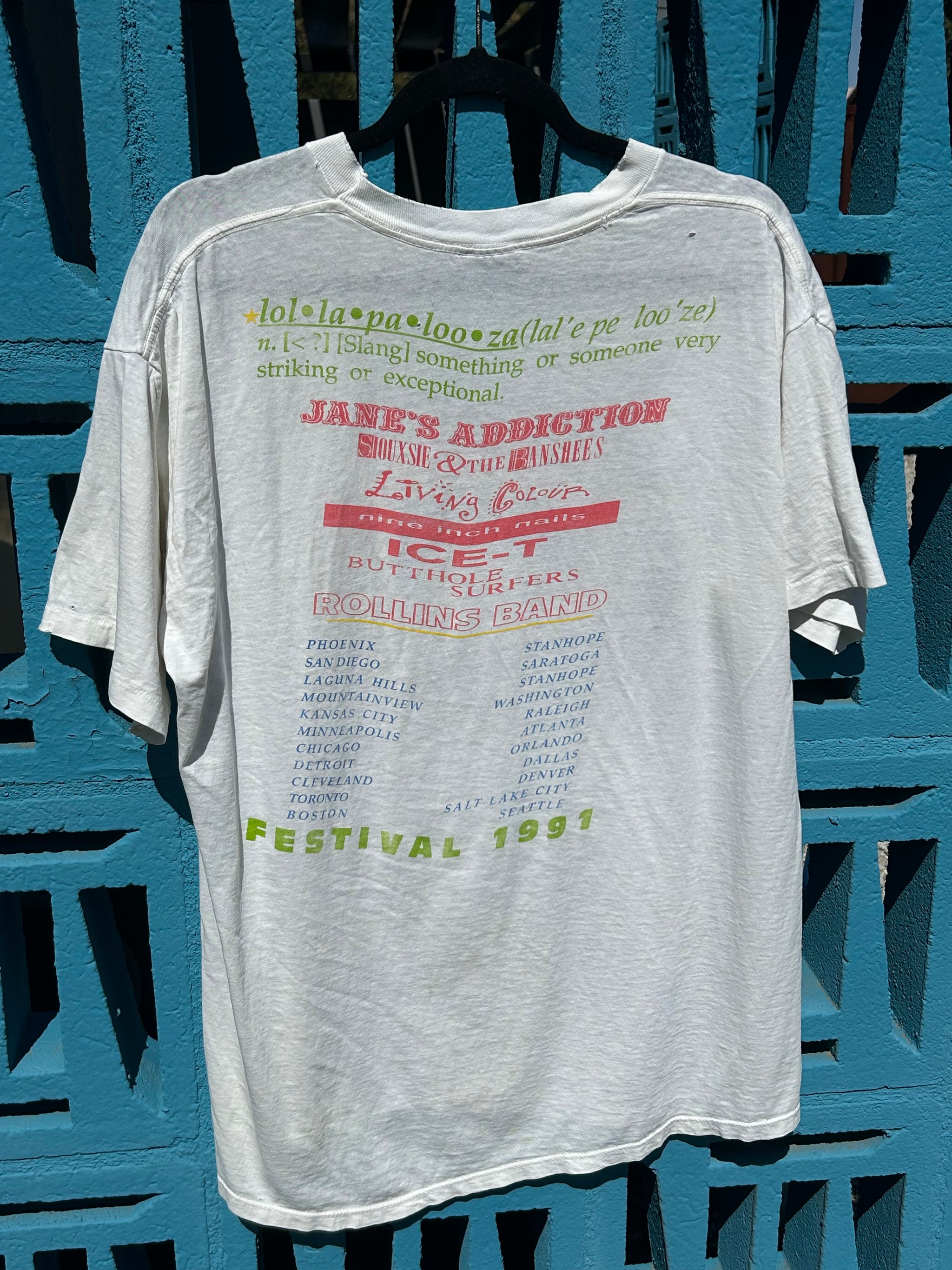 Vintage Lollapalooza 1991 T Shirt Brockum XL – Shopper's Caradise