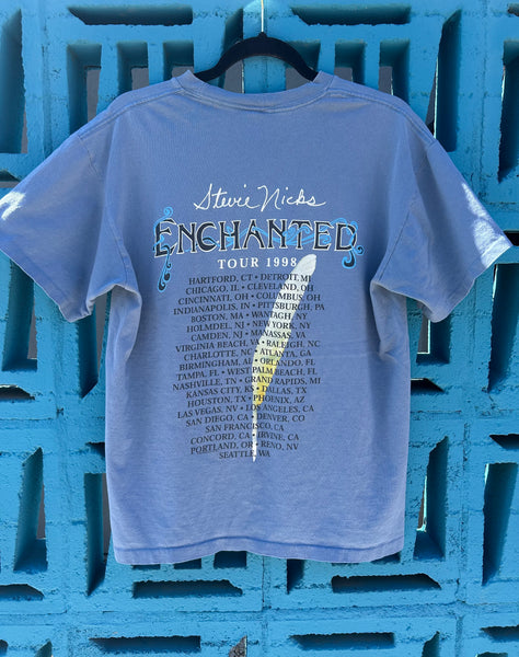 Vintage Stevie Nicks 1998 Enchanted Blue Lamp Tour Shirt Large