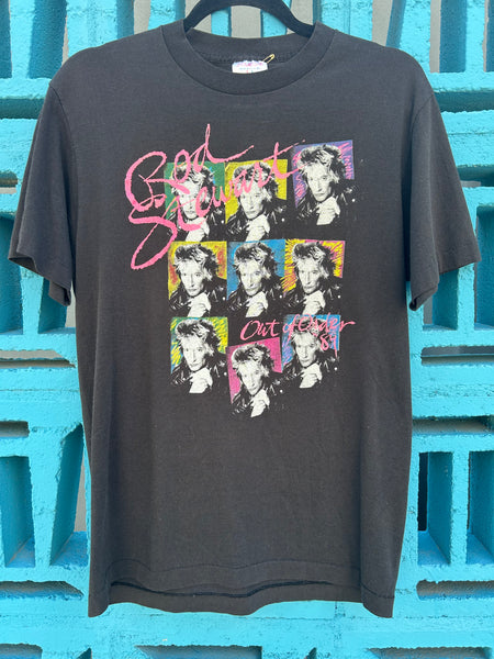 Vintage 1989 Rod Stewart Out of Order Tour T Shirt Large
