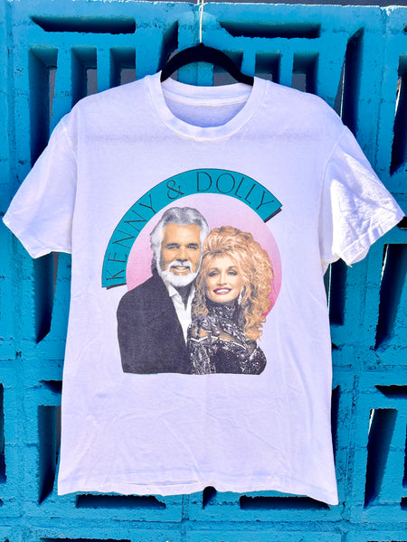 Vintage Kenny Rogers and Dolly Parton 1990 Concert Tour Shirt Large
