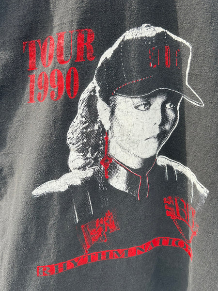 Vintage 1990 Janet Jackson Rhythm Nation Parking Lot Bootleg T Shirt Tank Medium