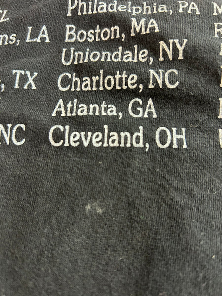 Vintage 2004 Verizon Ladies First Tour with Beyoncé Alicia Keys and Missy Elliot 2000s Parking Lot Bootleg T-Shirt Medium