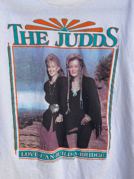 Vintage 1990 The Judds Love Can Build a Bridge The Farewell Tour T Shirt S/M