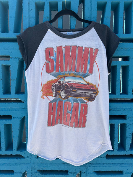 Vintage 1984 Sammy Hagar I Can’t Drive 55 Raglan Muscle Tank T Shirt Large