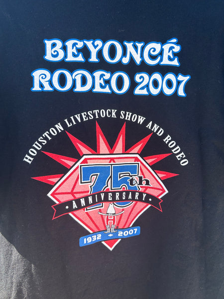 Y2K Beyoncé 2007 Houston Livestock Show and Rodeo 75th Anniversary T-Shirt Medium