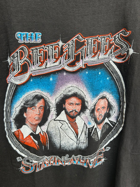 Vintage 1979 The Bee Gees Spirits Having Flown Tour T Shirt Parking Lot Bootleg