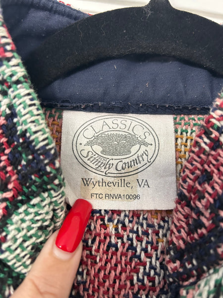 Rare Vintage 90s 1990s Dolly Parton Tapestry Sweater Zip Up Jacket XL Dollywood