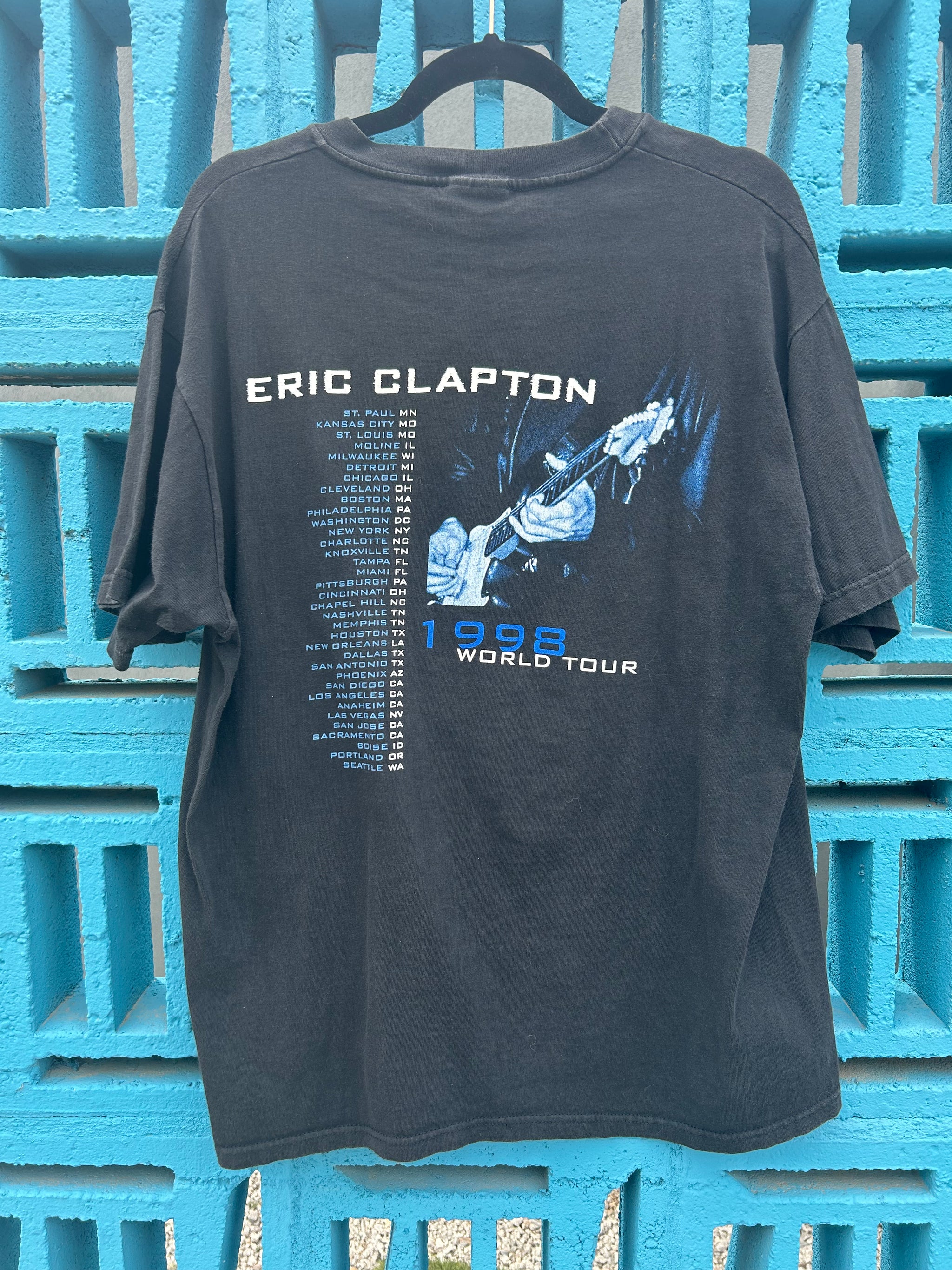 Vintage Eric Clapton 1998 World Tour T Shirt L/XL – Shopper's Caradise