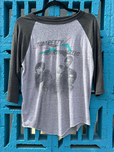 Vintage 1983 Tom Petty & The Heartbreakers Long After Dark Tour Baseball Raglan T Shirt L/XL