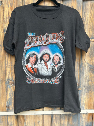 Vintage 1979 The Bee Gees Spirits Having Flown Tour T Shirt Parking Lot Bootleg
