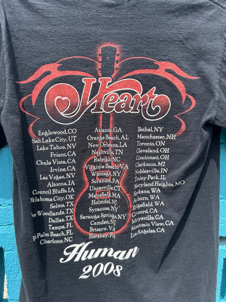 Vintage Heart 2008 Human Tour T Shirt S/M
