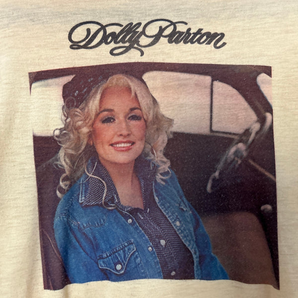 Vintage 70s 1977 Dolly Parton T-Shirt New Harvest First Gathering L/XL