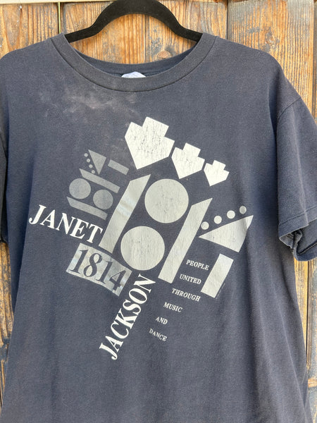 Vintage 1990 Janet Jackson Rhythm Nation T-Shirt M/L