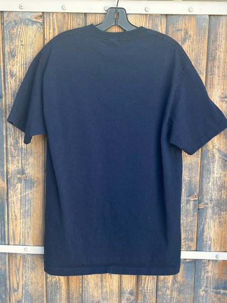 Vintage 2003 Audioslave Navy Flame T Shirt Large