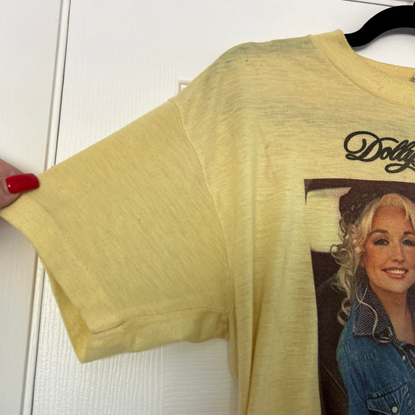 Vintage 70s 1977 Dolly Parton T-Shirt New Harvest First Gathering L/XL
