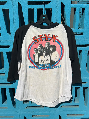 Vintage Styx 1981 Paradise Theatre Baseball Tee L/XL