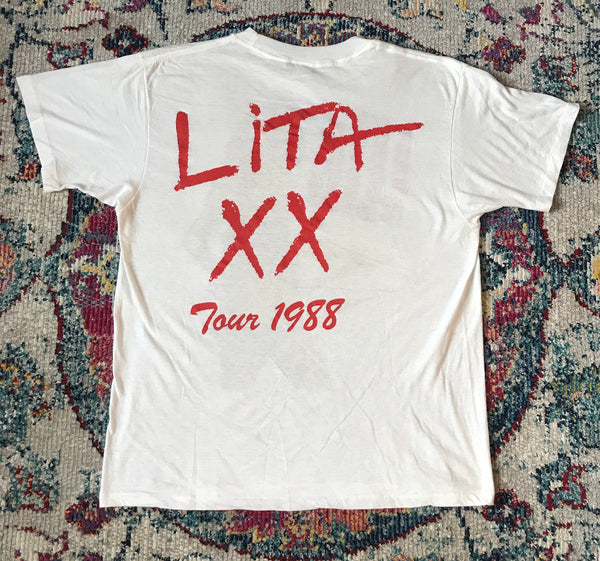 Vintage Lita Ford XX 1988 Tour Shirt