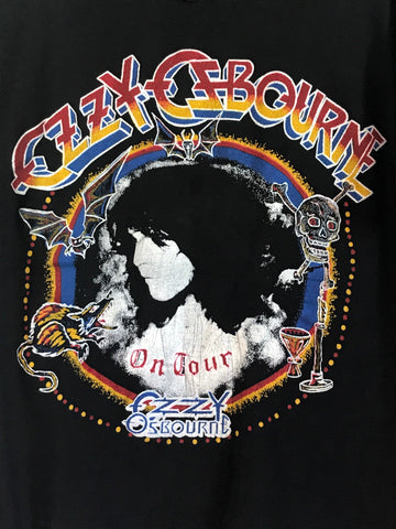 Vintage Ozzy Osbourne 1991 No More Tears Tour Bootleg Parking Lot Concert Shirt Size XL