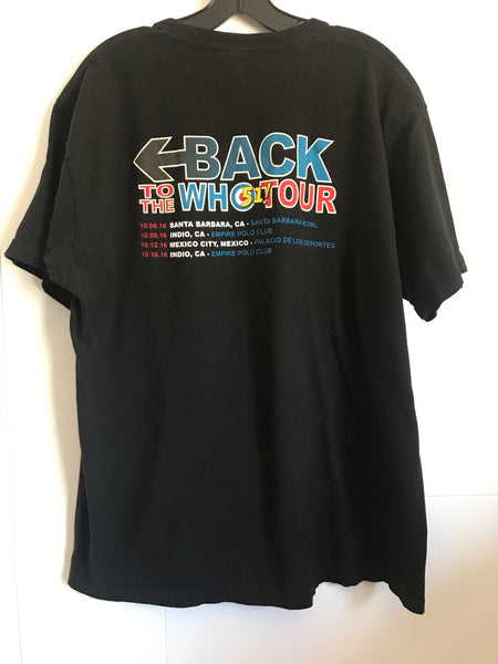 The Who 51! 2016 Desert Trip Back to The Who Concert T Shirt XL