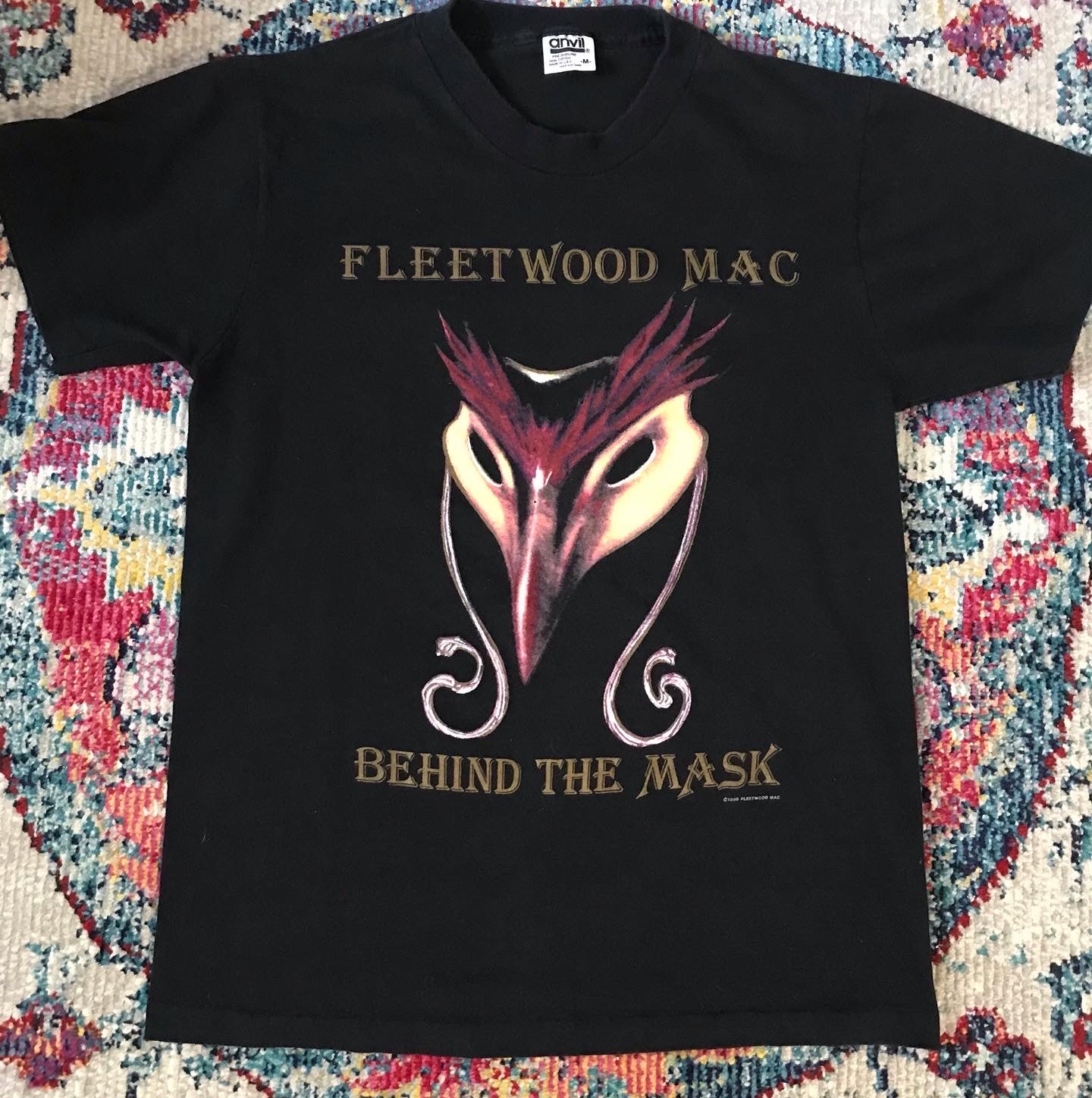 Vintage 1990 Fleetwood Mac Behind The Mask Tour Shirt Size Medium